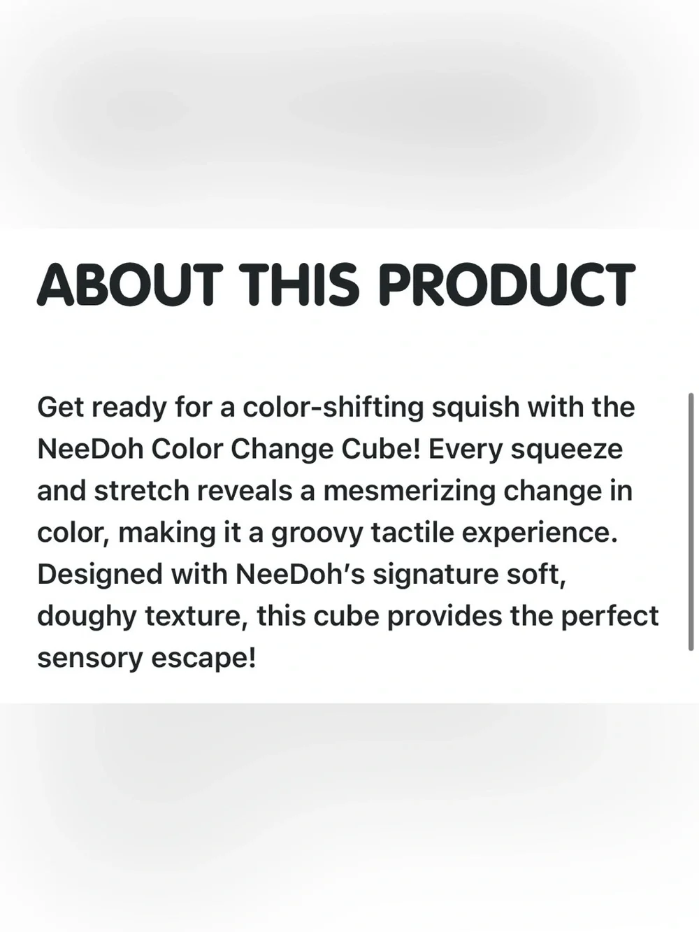 SCHYLLING NEEDOH COLOR CHANGE CUBE BRIGHT YELLOW SQUEEZE TOY TRENDING!! NIB